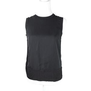 Rag & Bone Tanktop Mixed Texture Black White Trim Classic Old Money XS